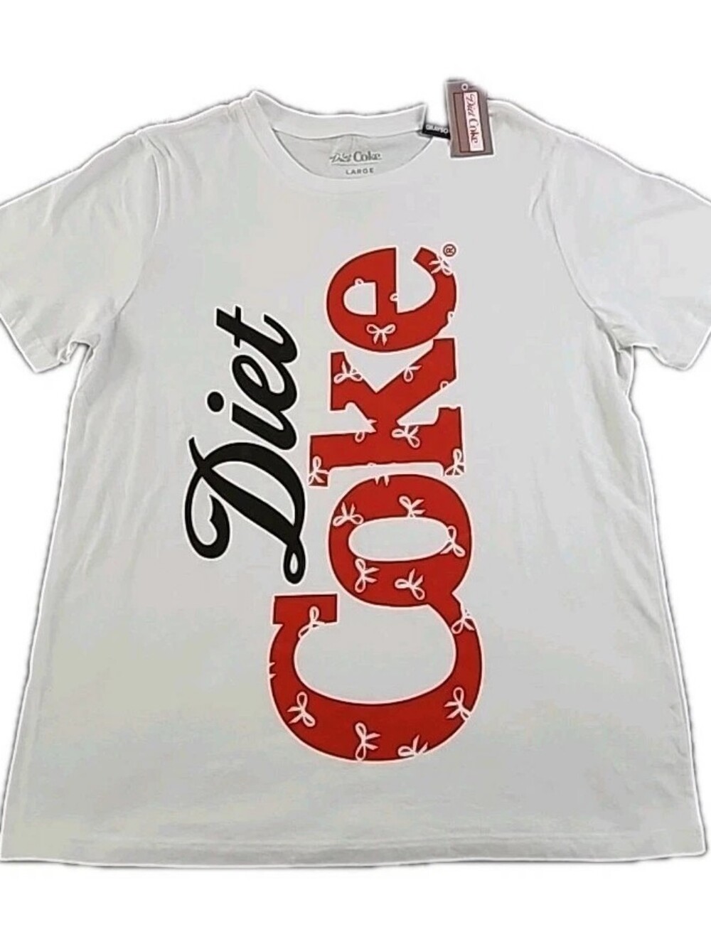 Coca-Cola Diet Coke Womens White Large T-Shirt NWT